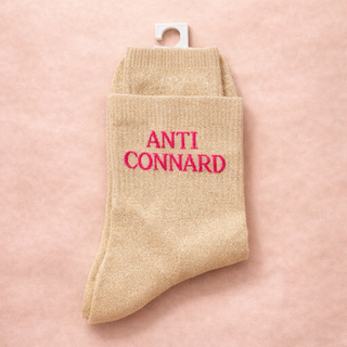 Chaussettes à paillettes – Message “Anti connard”