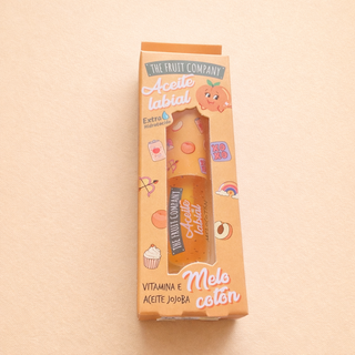 Huile à lèvres hydratante Melocotón (Pêche) – The Fruit Company – Vitamine E & Jojoba