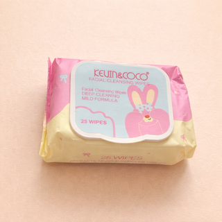 Lingettes nettoyantes visage Kevin & Coco – Deep Cleaning – 25 lingettes