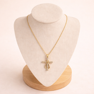 ✨ Collier Croix Élégance Strass