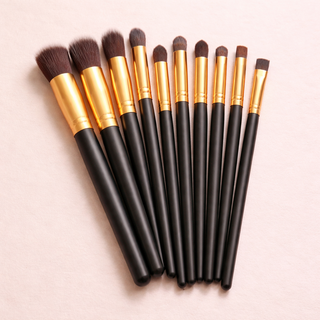 Lot de 10 Pinceaux Maquillage Yeux – Précision & Estompe Pro
