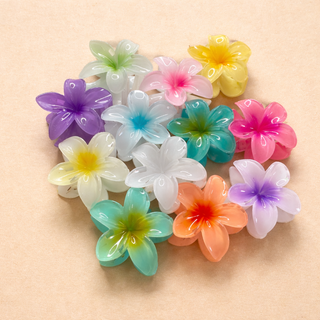 Pinces à Cheveux Fleur Colorée – Effet Tropical & Estival