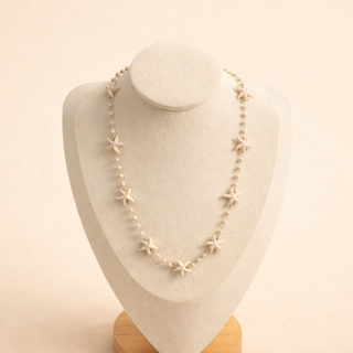 Collier Summer Vibes Étoiles de Mer Beige