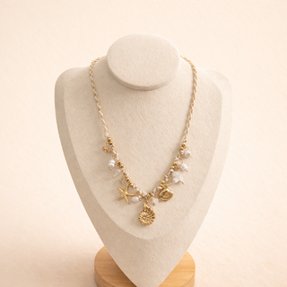 Collier Summer Vibes Coquillages & Perles Blanches