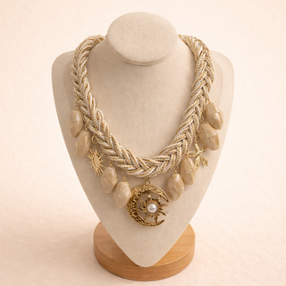 Collier Bohème Chic Soleil & Tressage Doré