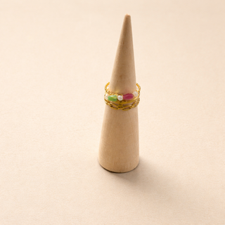 Bague “Naïra Glow” en Acier Inoxydable Réglable