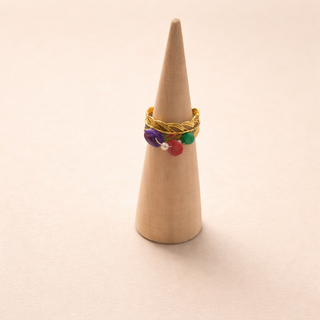 Bague “Zélora Pop” en Acier Inoxydable Réglable