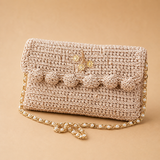 Pochette Crochet Élégance – Format Clutch