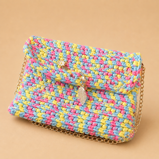 Pochette Crochet Élégance – Format Clutch