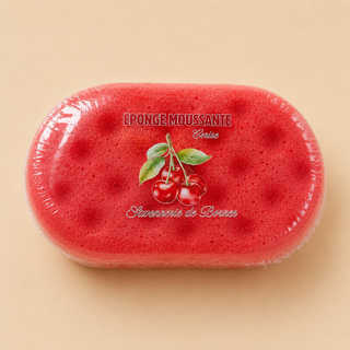 Éponge Moussante Parfumée Cerise