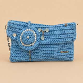Sac Crochet Handmade – Modèle Nœud Bohème Chic