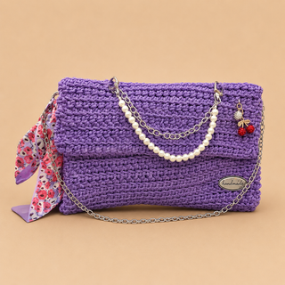 Sac Crochet Handmade – Modèle Nœud Bohème Chic