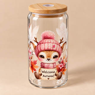 Verre “Welcome Autumn” – Petit faon d’automne 🍂🦌