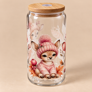 Verre “Welcome Autumn” – Petit faon d’automne 🍂🦌