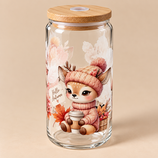 Verre “Welcome Autumn” – Petit faon d’automne 🍂🦌