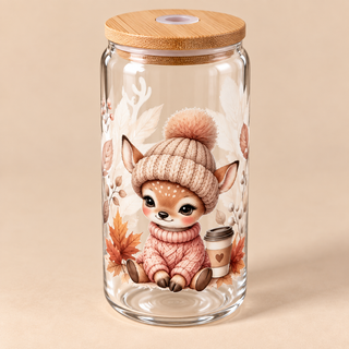 Verre Petit Faon Cocooning – Douceur & Café 🤎☕