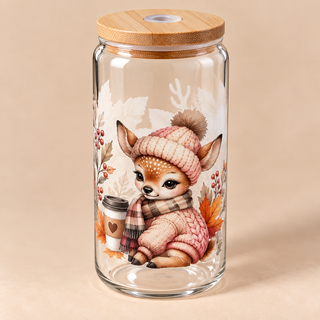 Verre Petit Faon Cocooning – Douceur & Café 🤎☕