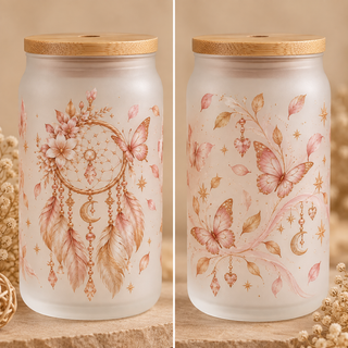 Verre givré Dream – Attrape-rêves & Papillons
